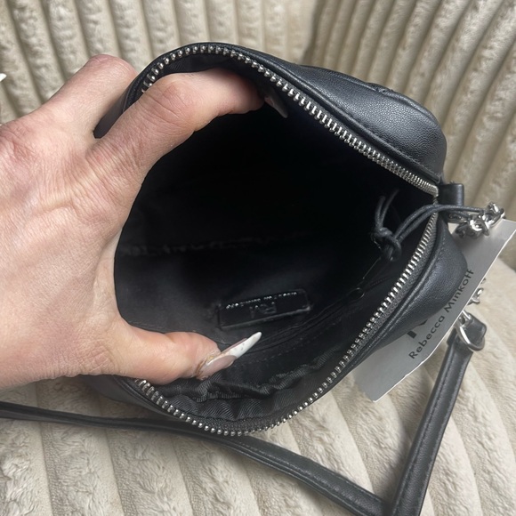 Rebecca Minkoff Black Quilted Studded Camera Crossbody NEW WITH TAGS - Picture 9 of 10